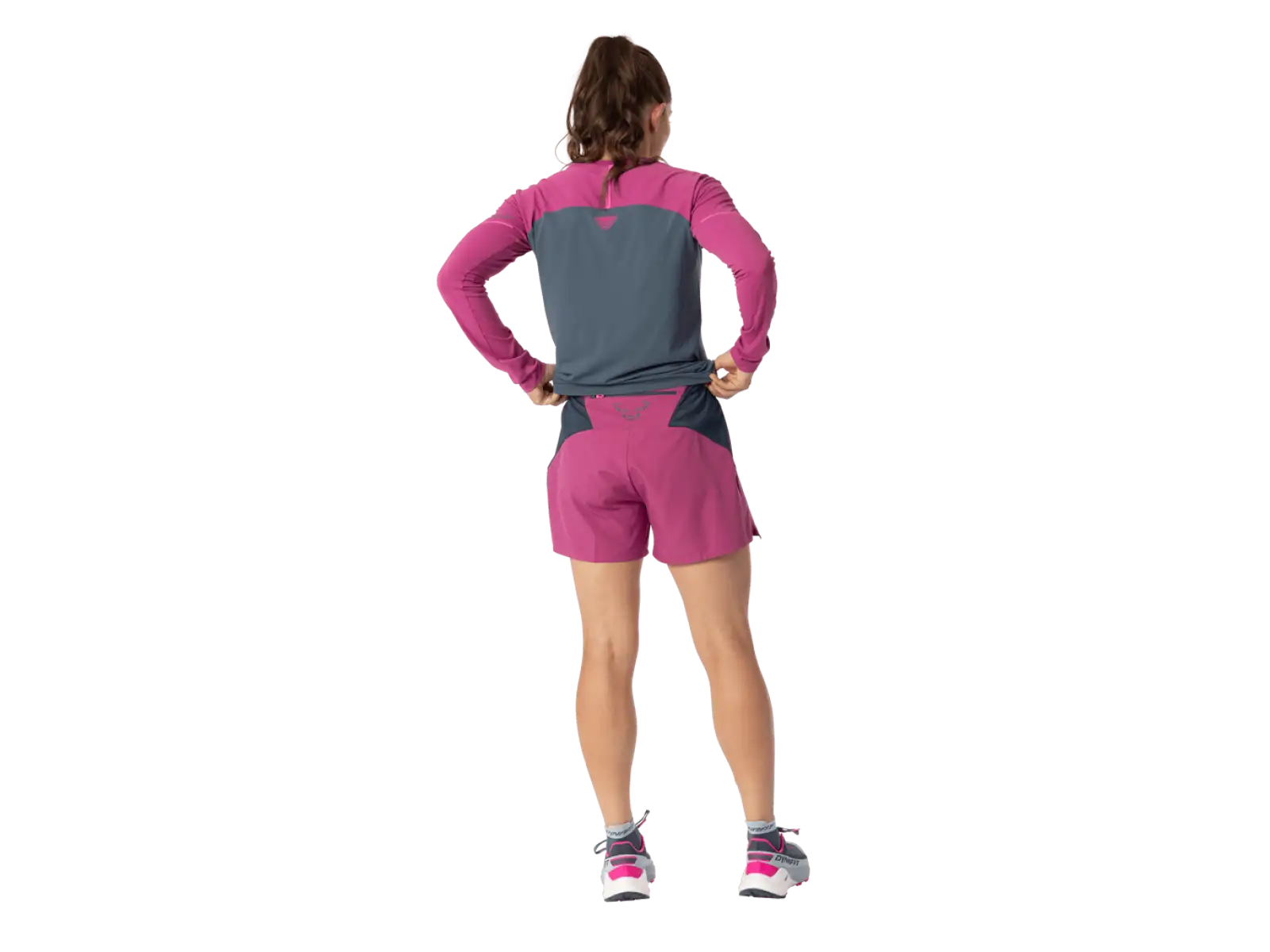 Dynafit Alpine Pro 2in1 women's running shorts Magenta