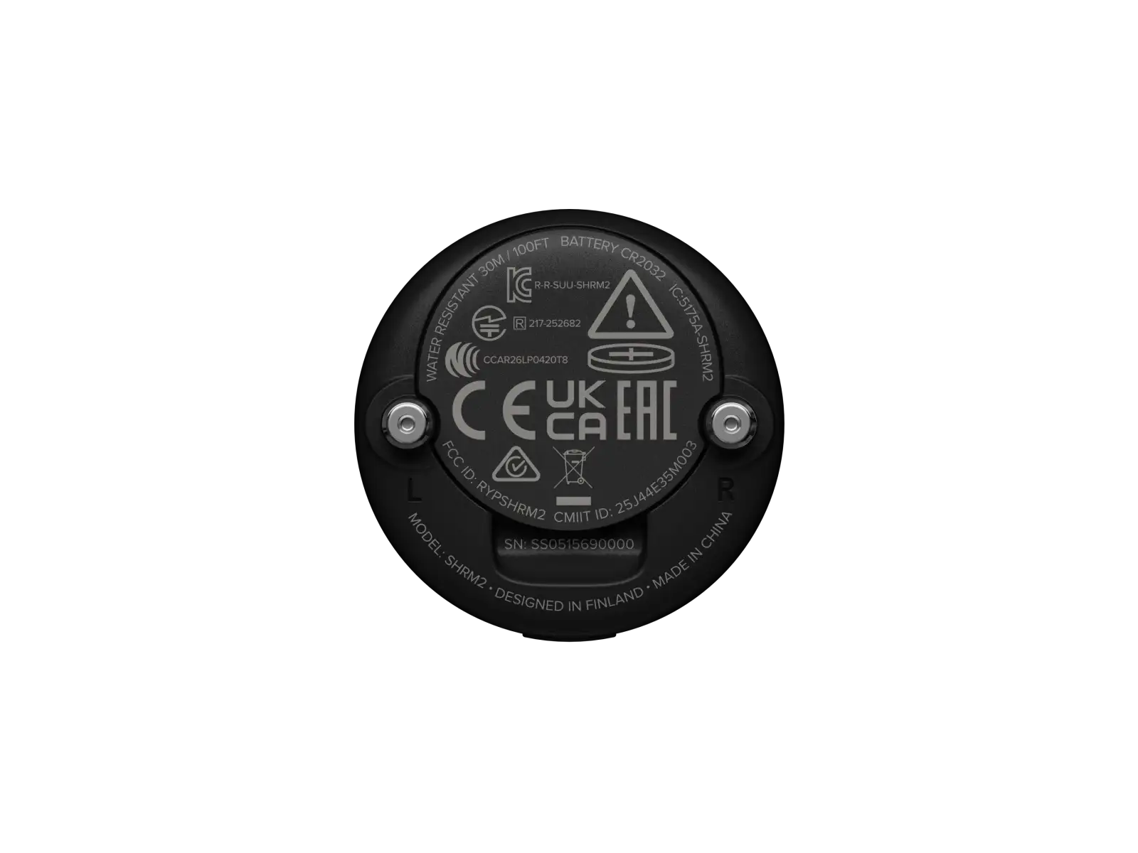 Suunto SHRM2 chest strap Black