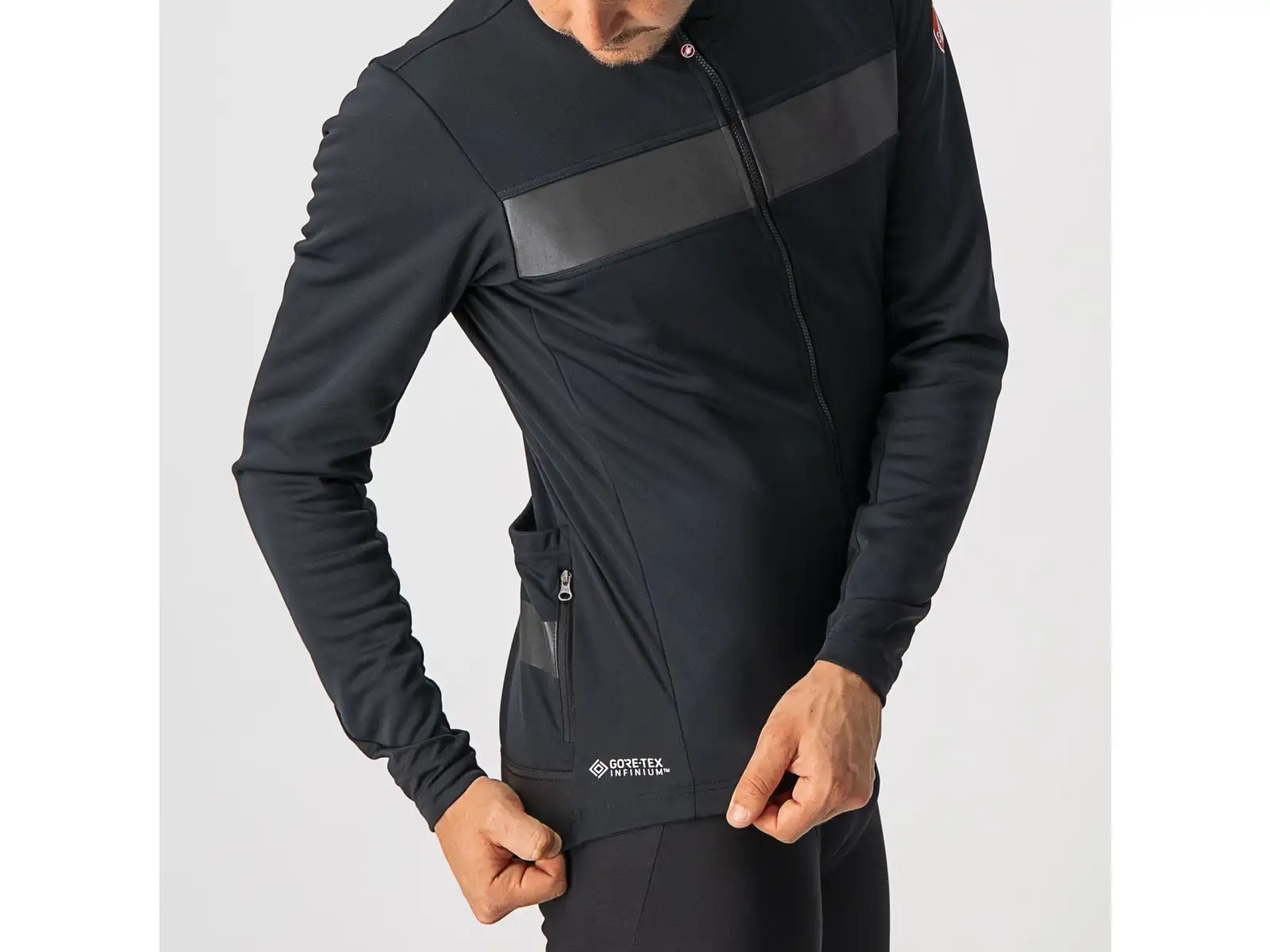 Castelli Raddoppia 3 men's jacket Light Black/Black Reflex