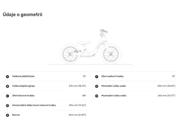Woom GO 1 Hot Pink 12 children's balance bike