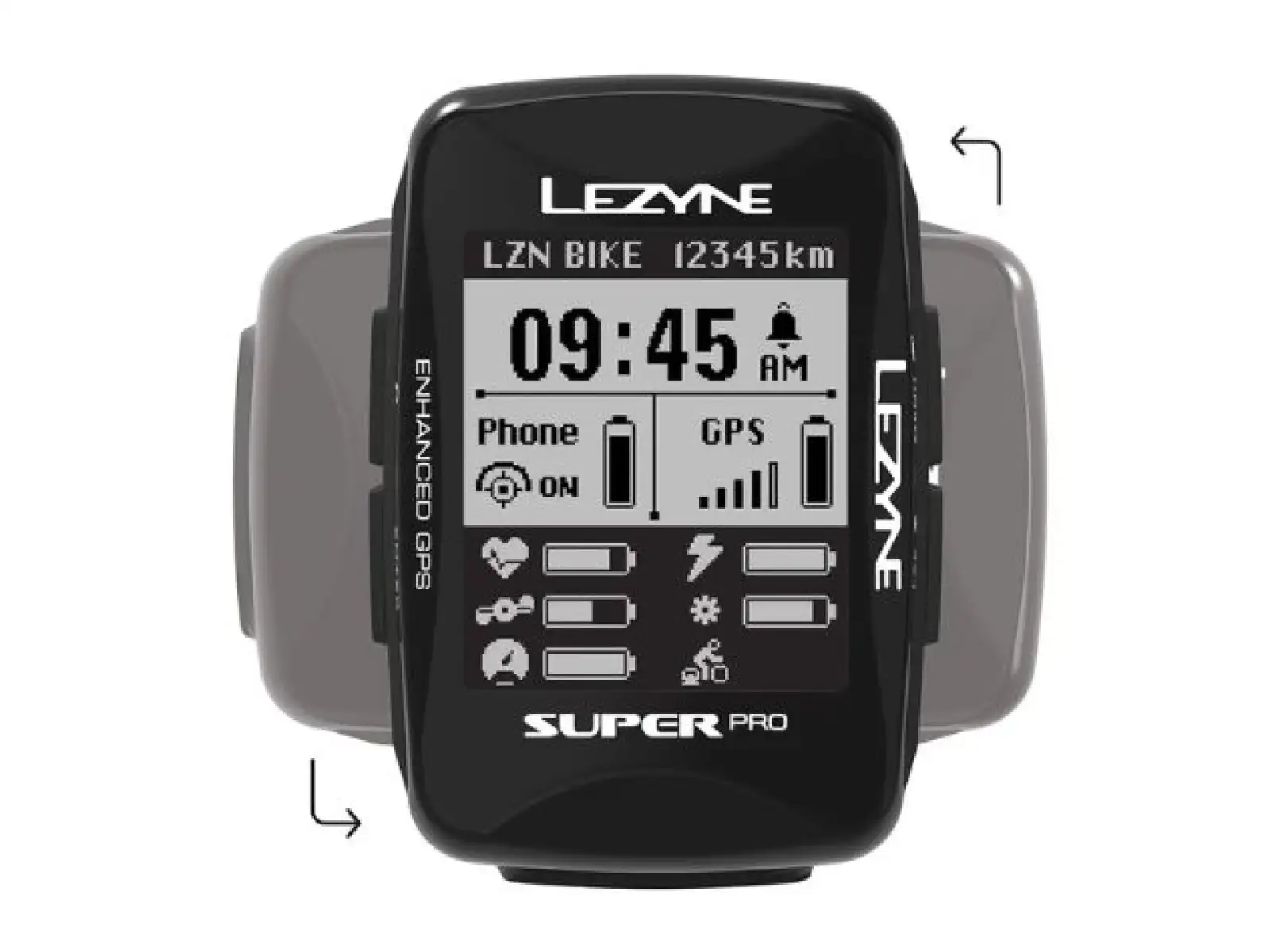 Lezyne Super Pro GPS navigation Black
