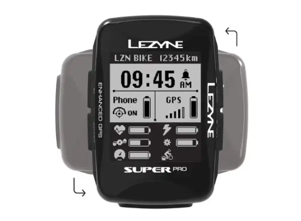 Lezyne Super Pro GPS navigation Black
