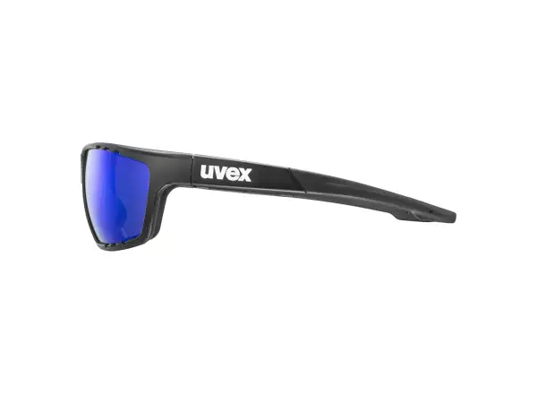 Uvex Sportstyle 706 glasses Black Mat/Mirror Blue