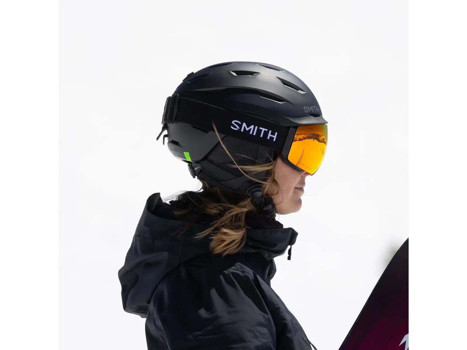 Smith I/O Mag ski goggles Black / ChromaPop Everyday Red Mirror (2 lenses)
