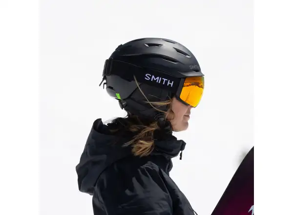 Smith I/O Mag ski goggles Black / ChromaPop Everyday Red Mirror (2 lenses)