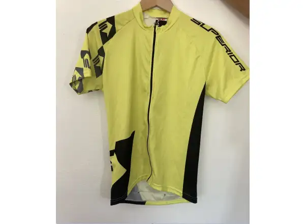 Superior women's jersey black/lime short sleeve