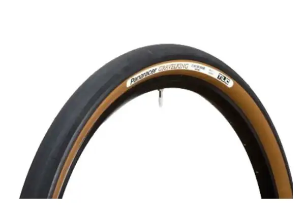 Panaracer Gravel King Slick TLC 700x38C tire black/brown kevlar - Z KOLA