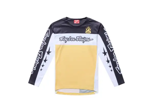 Troy Lee Designs Youth Sprint Pro kids jersey long sleeve Yo Moto Butter Real Teal