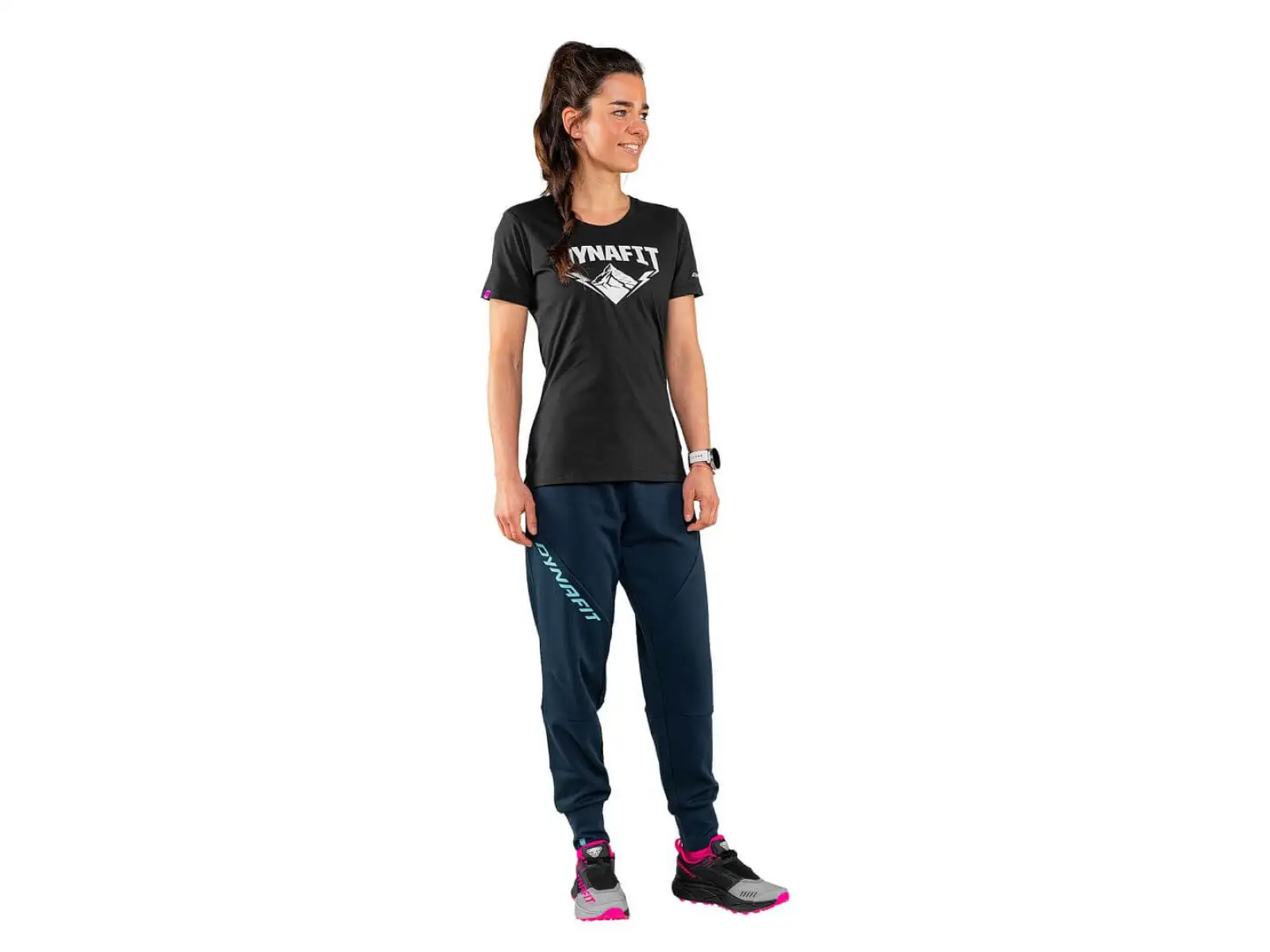Dynafit Graphic Cotton women's T-shirt Black Out/Hardcore