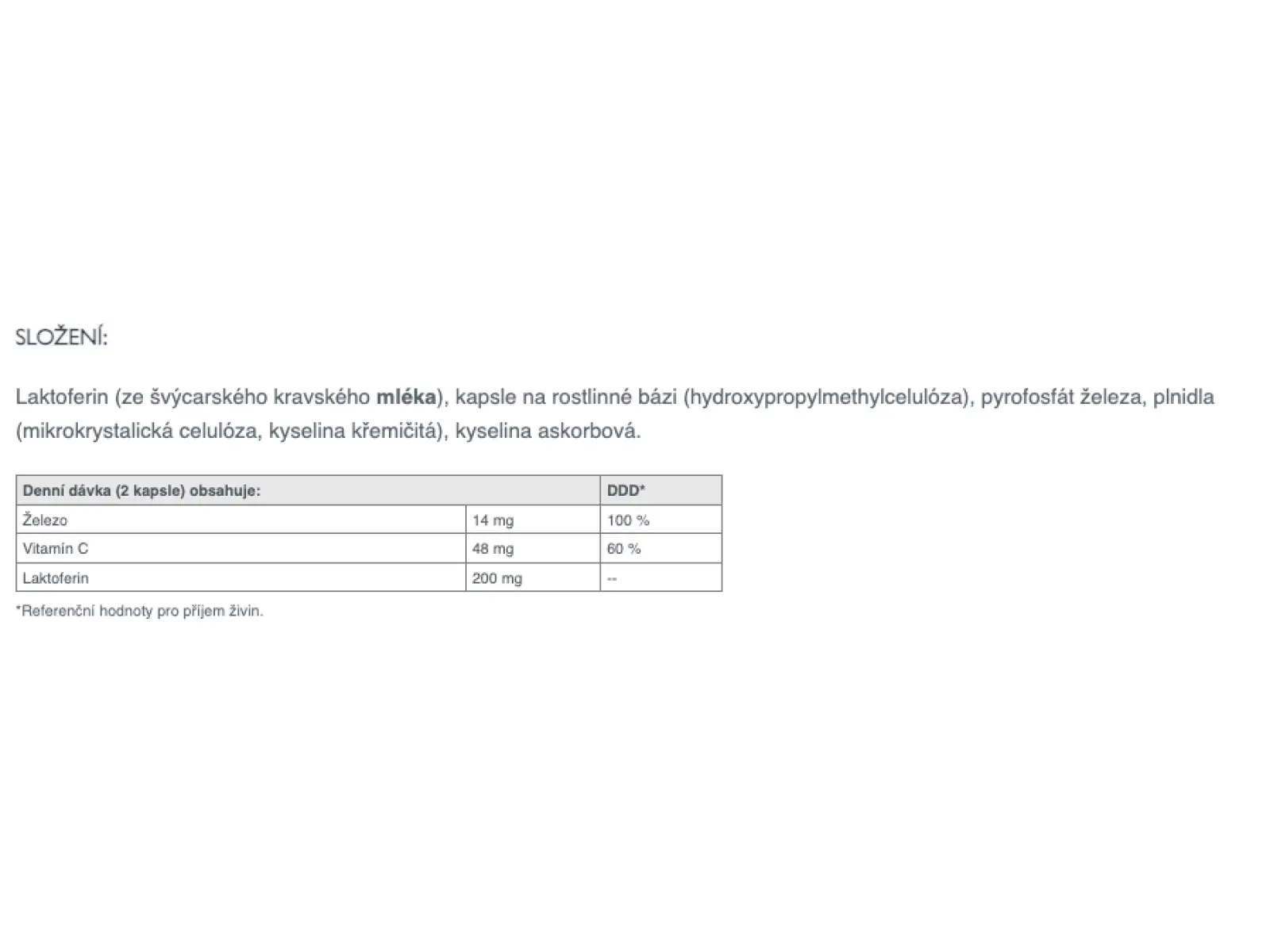 Sponser Lactoferrin iron supplement