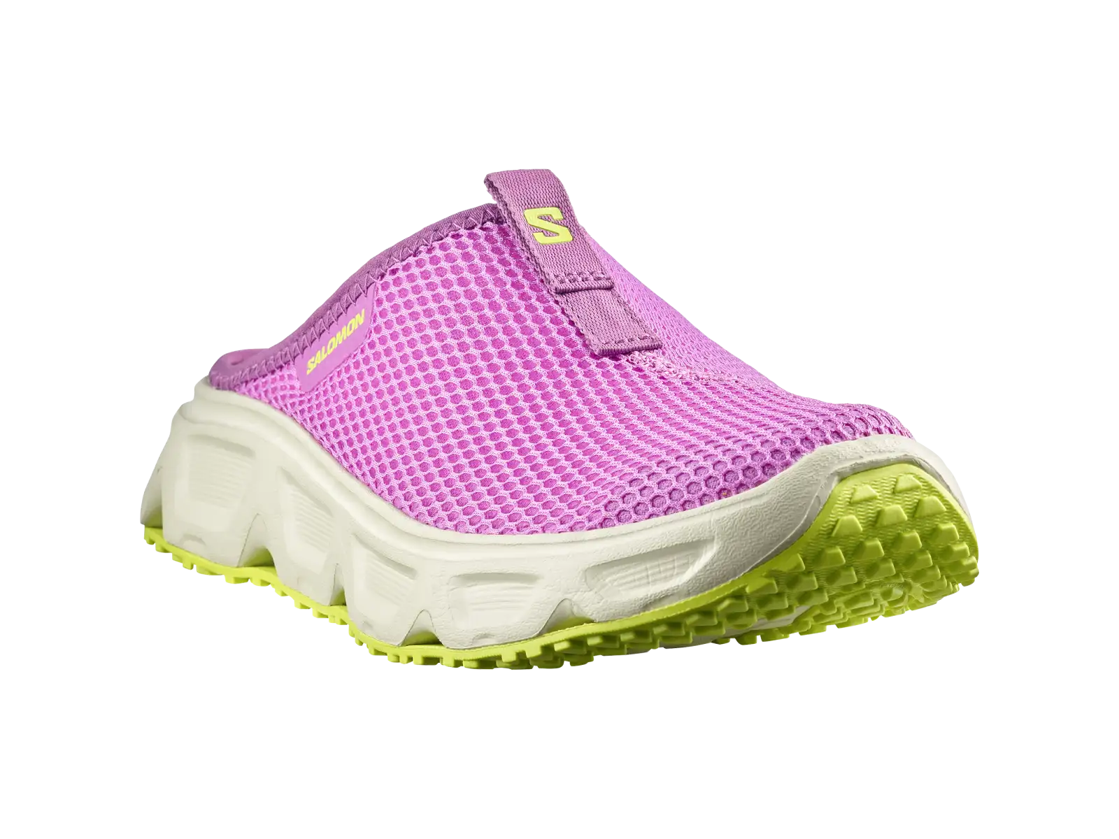 Salomon Reelax Slide 6.0 women's slippers Iris Orchid/Asparsgud Green/Acid Lime