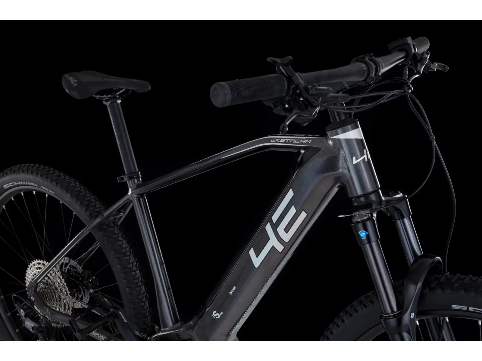 4EVER Exstream Team 820 mountain e-bike Grey diamond/silver