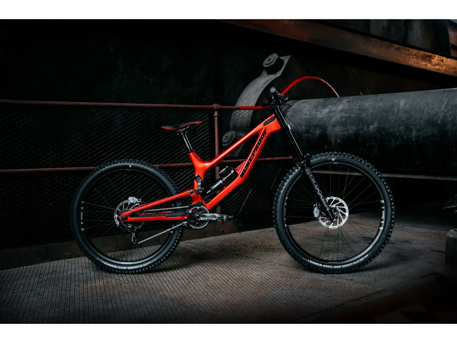 Nukeproof Dissent Carbon Pro 297 GX DH7 downhill bike Red