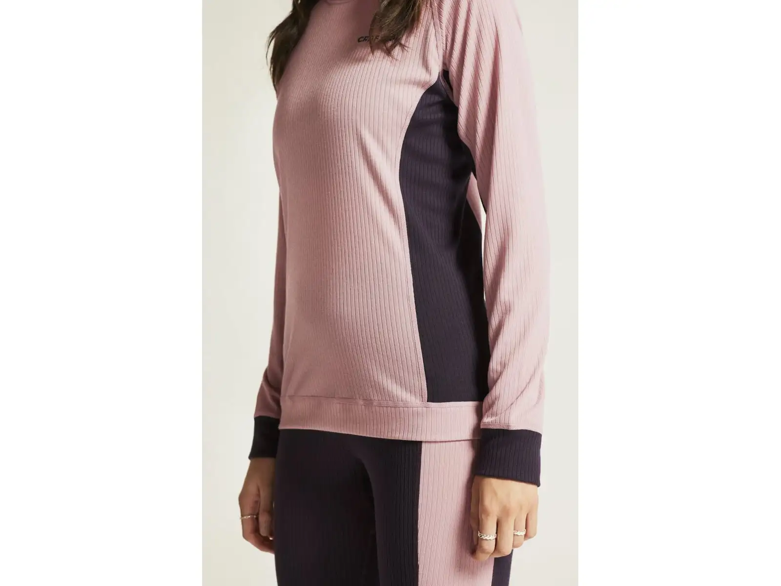 Craft Core Dry Baselayer women's set long sleeve shirt+pants pink