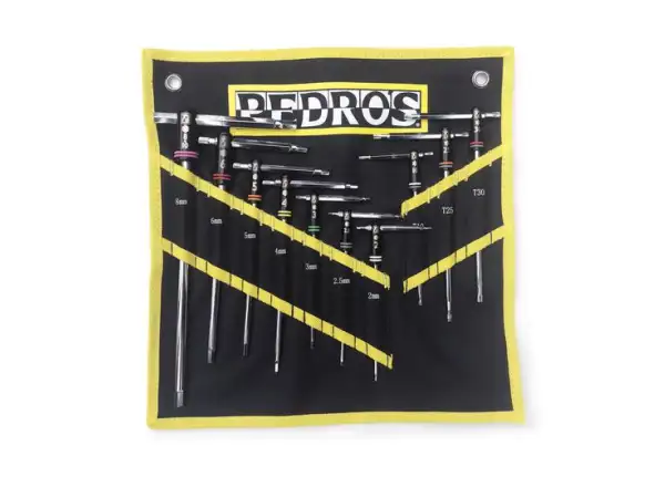 Pedros Master T-handle Set II set of hex and Torx keys 10 pcs including bag