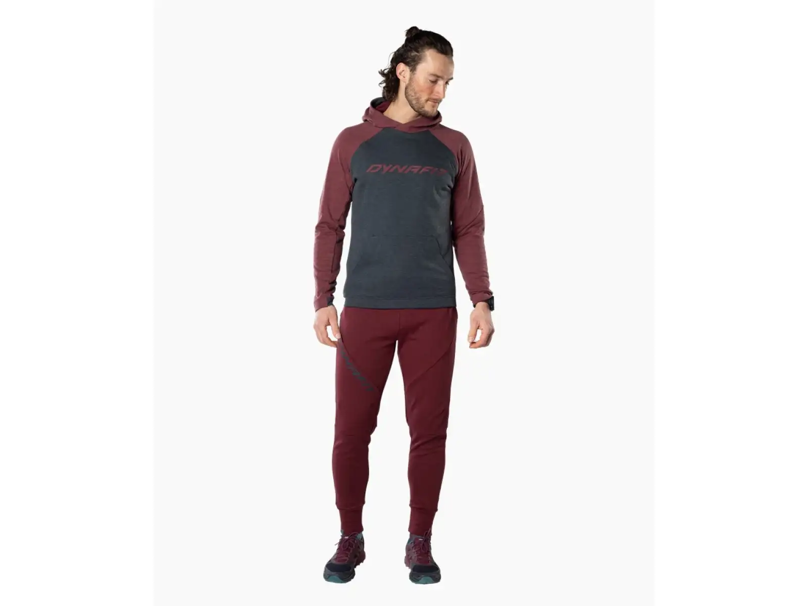 Dynafit 24/7 Polartec Hoody men's sweatshirt Burgundy