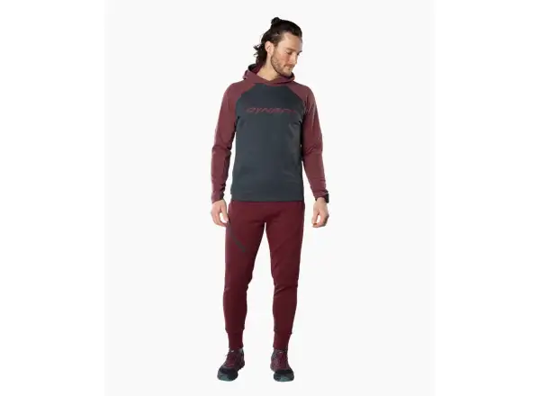 Dynafit 24/7 Polartec Hoody men's sweatshirt Burgundy