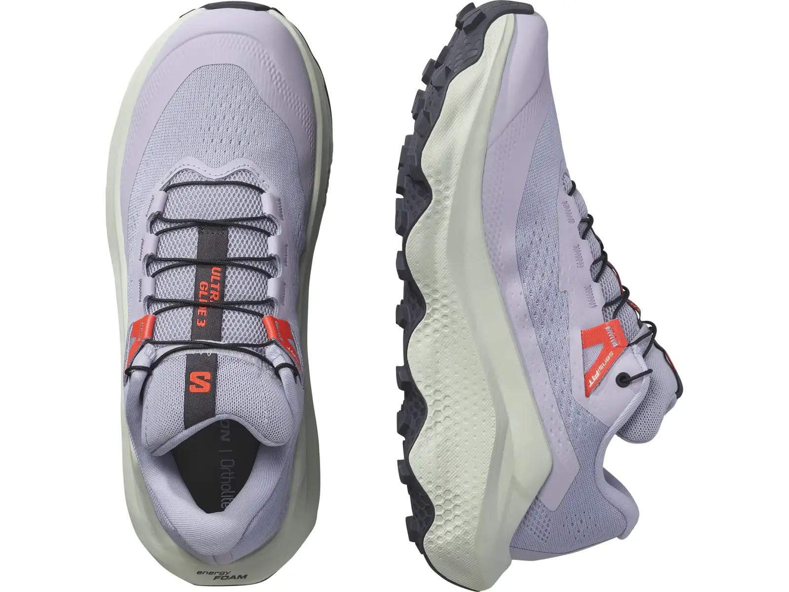 Salomon Ultra Glide 3 women's running shoes Cosmic Sky/Icicle/Neon Flame