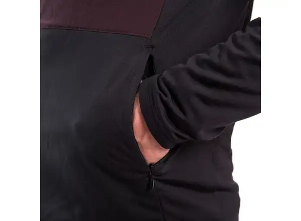 Sensor Coolmax Thermo men's jacket Black/Port Red