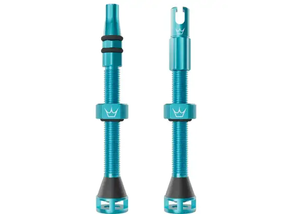 Peatys Holeshot Fast Flow tubeless valves 60 mm Turquoise