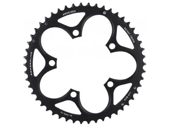 Sram road chainring 50 teeth V2 110 BCD Al black (for 50/34)