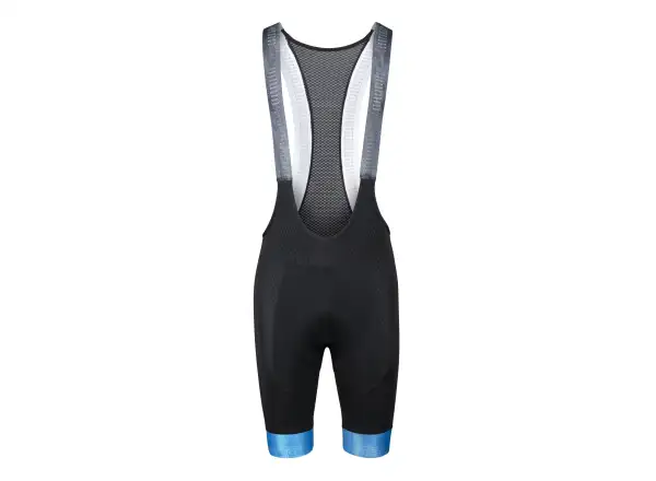 Force Stripe men's bib shorts with pad black/blue