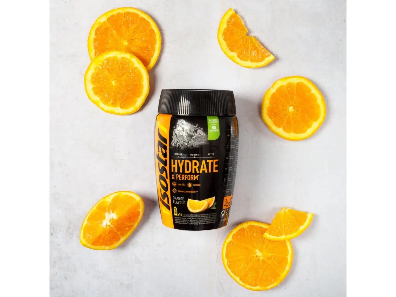 Isostar Hydrate & Perform isotonic drink 400 g orange
