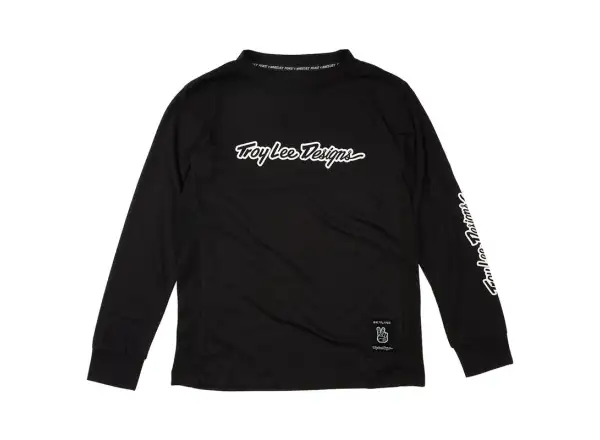 Troy Lee Designs Skyline Ride Tee children's jersey long sleeve Signature Black