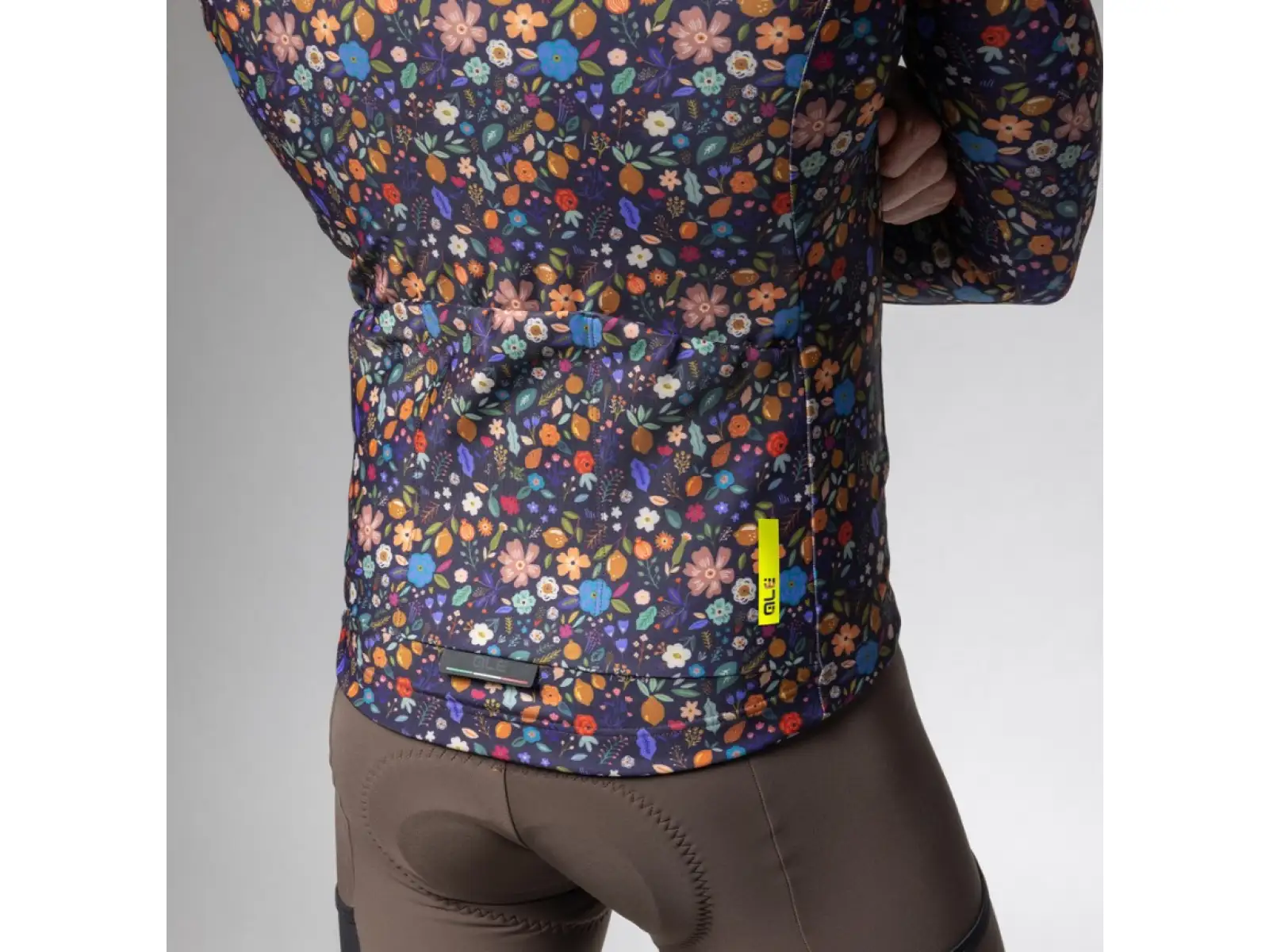 Alé Pragma men's insulated jersey long sleeve Flowery