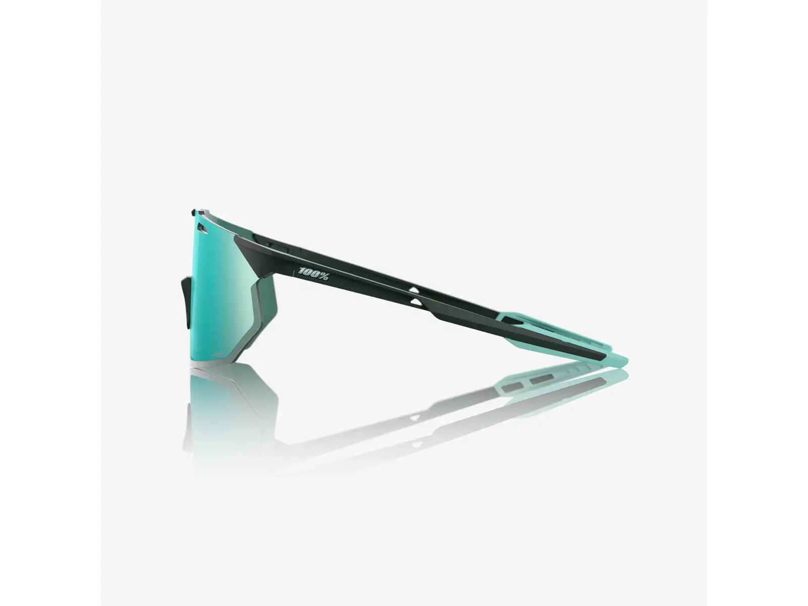 100% Hypercraft SQ sports glasses Matte Juniper/HiPER Mint Mirror Lens