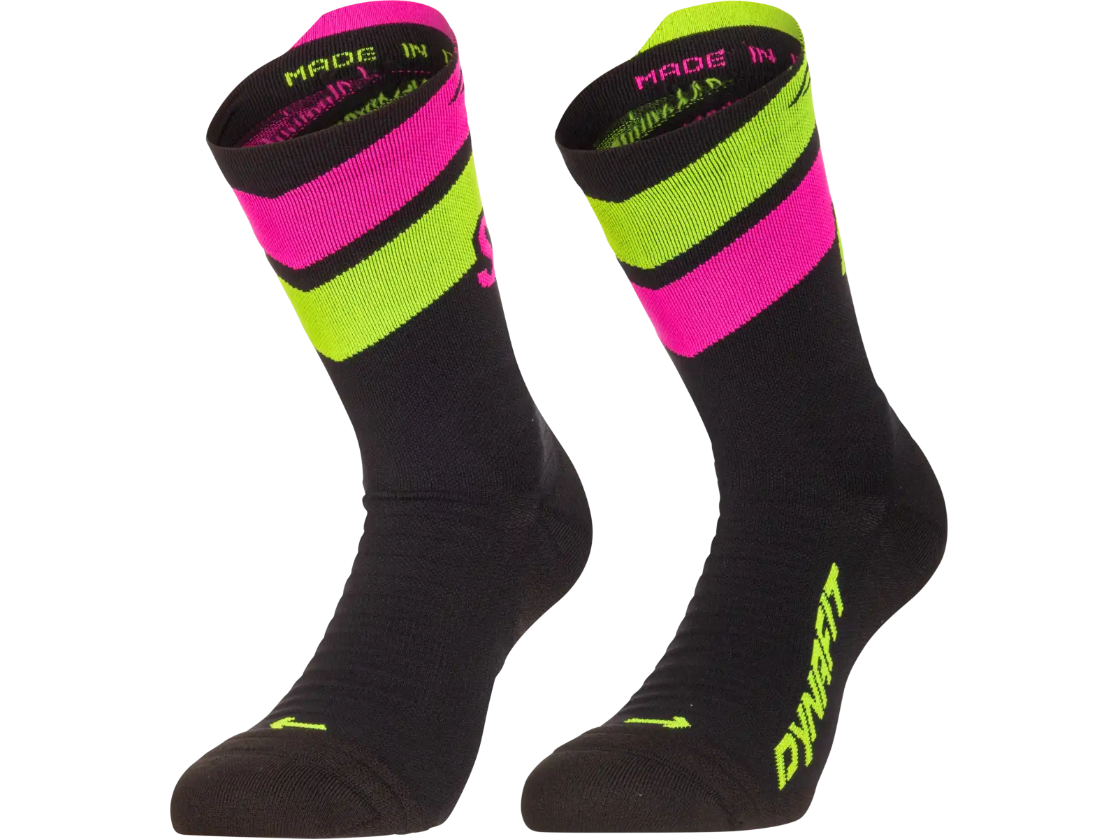 Dynafit Ultra Crew running socks Black Out/Ultra Yellow