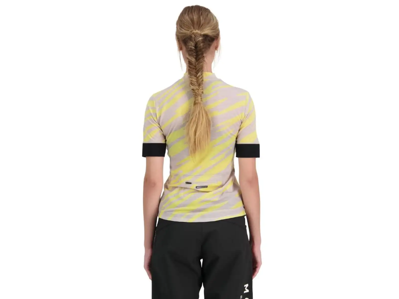 Mons Royal Cadence Half Zip WMNS women's jersey short sleeve Limelight Camo