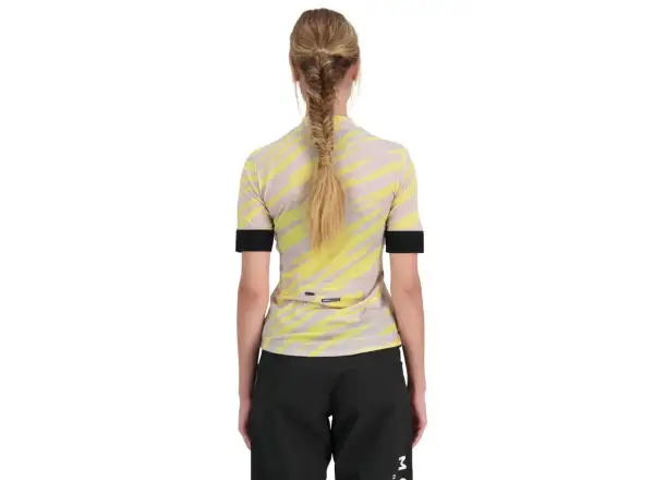 Mons Royal Cadence Half Zip WMNS women's jersey short sleeve Limelight Camo