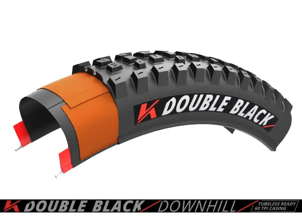 Kenda K-Series Double Black Downhill 60TPI K-1265 TR 27,5x2,40" MTB tire kevlar