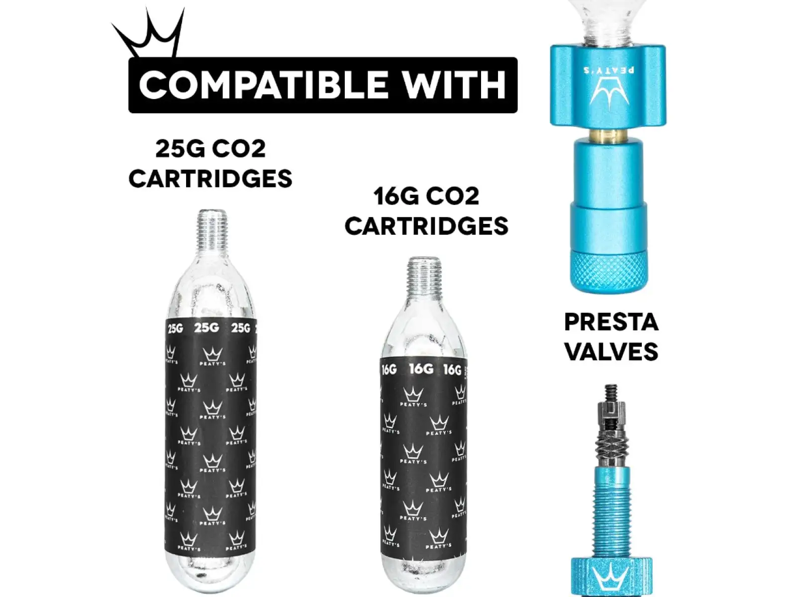Peatys Holeshot CO2 pump head Slate