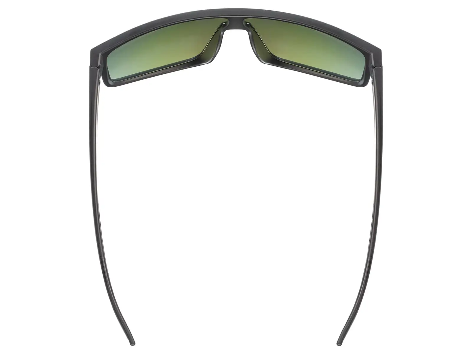 Uvex LGL 51 cycling glasses Black Mat/Mirror Green