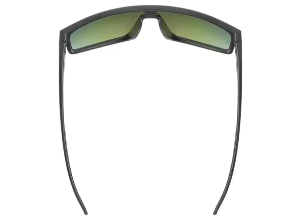 Uvex LGL 51 cycling glasses Black Mat/Mirror Green