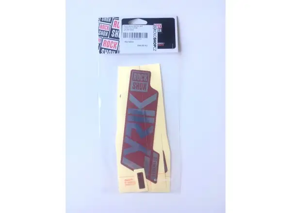 Rock Shox Decal Kit for Lyrik Ultimate 27.5" and 29" Polar Foil/Gloss Red