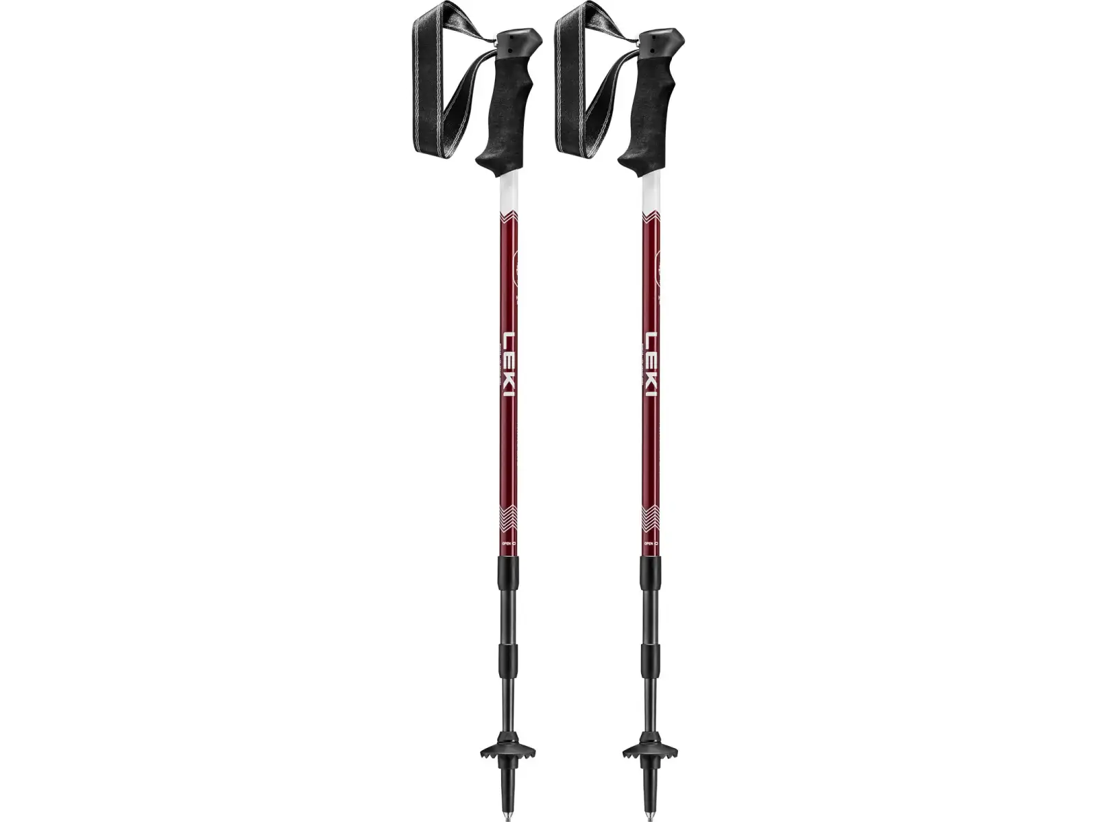 Leki Trail Lite trekking poles tamarillo/white