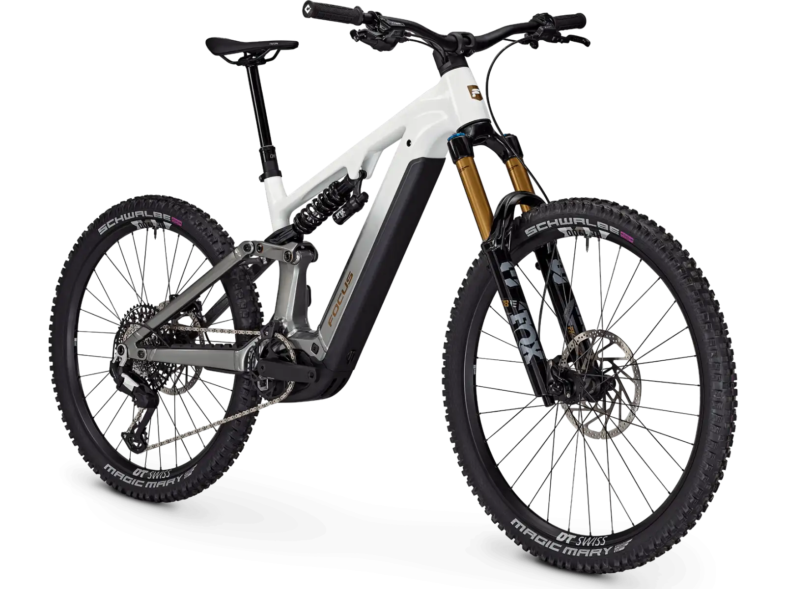 Focus SAM2 6.9 800 Wh full-suspension e-bike White/Steelgrey