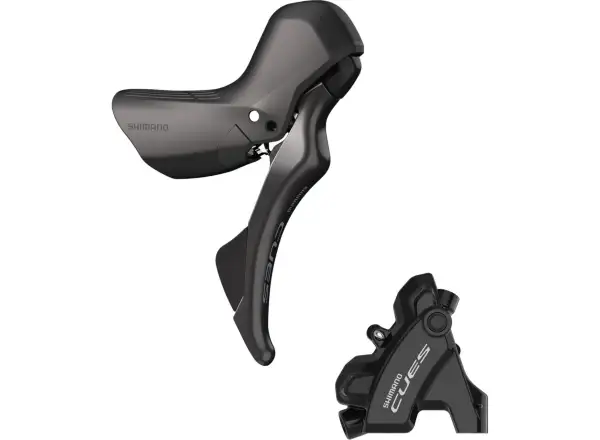 Shimano CUES BR-U6030 + ST-U6030 disc brake front (left lever), J-kit, polymer