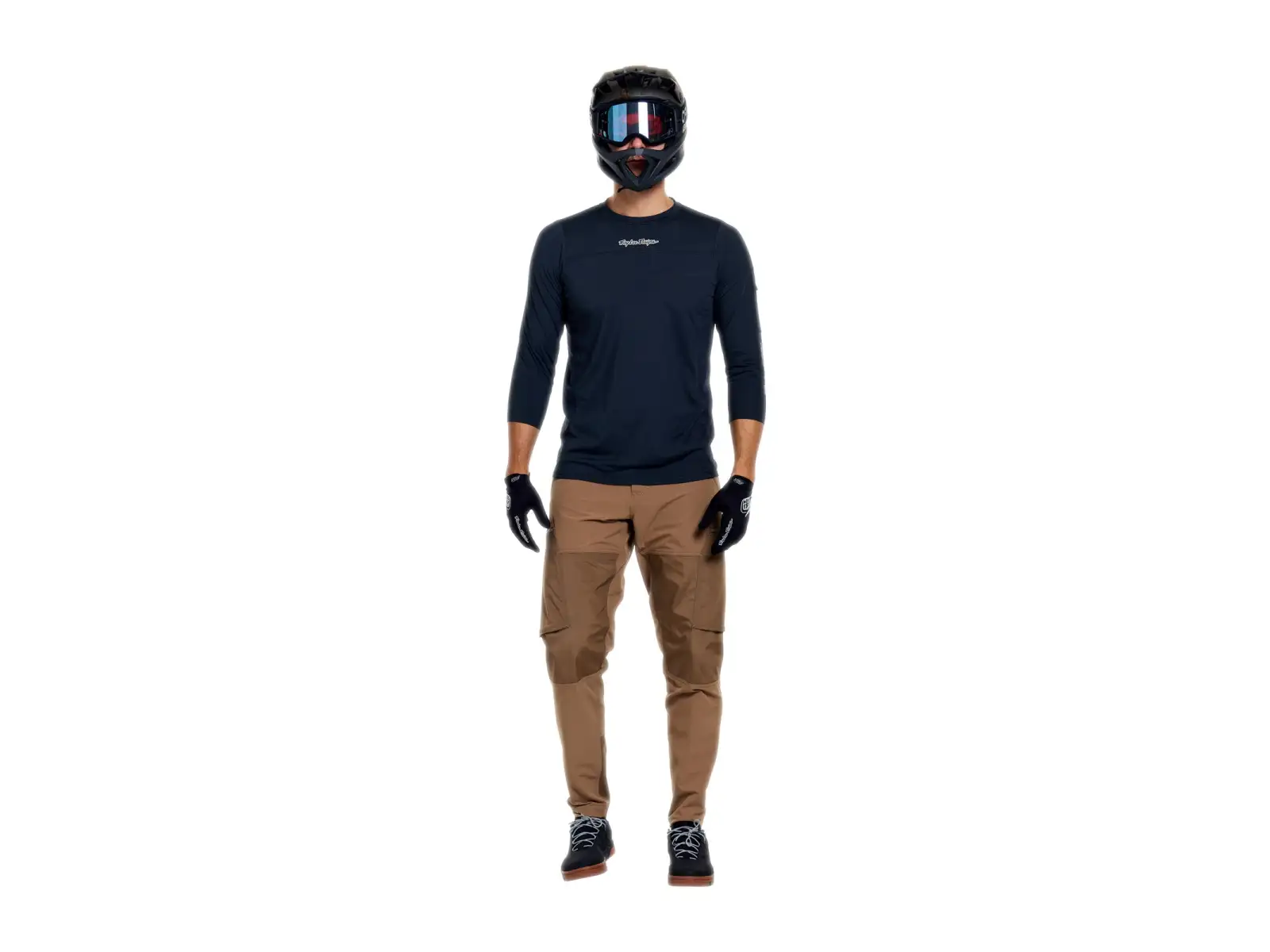 Troy Lee Designs Ruckus Ride men's jersey 3/4 sleeve Mono Carbon