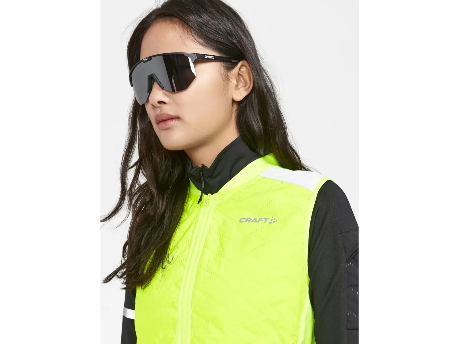 Craft ADV SubZ Lumen women's running vest yellow