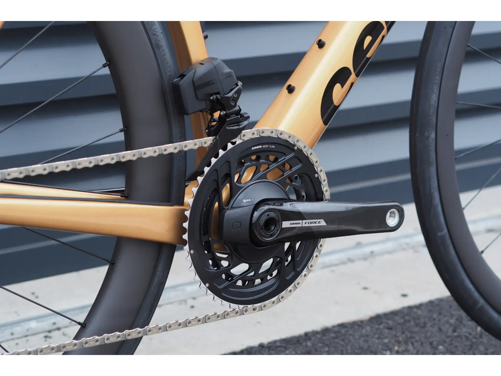 Cervélo Soloist Force eTap AXS road bike gold dust