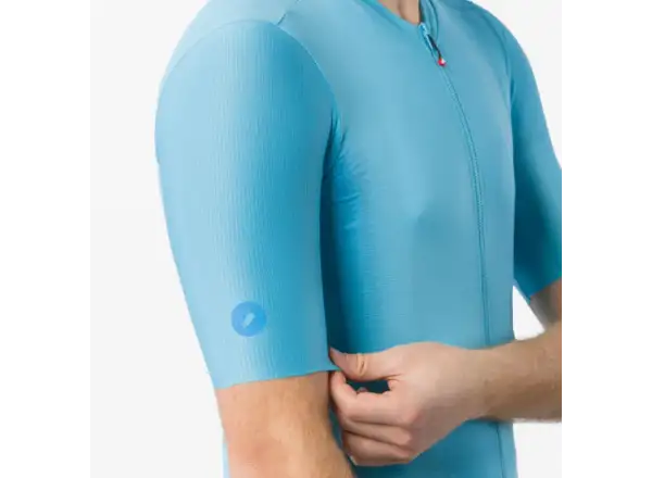 Castelli Espresso 2 men's jersey short sleeve Neon Cobalt