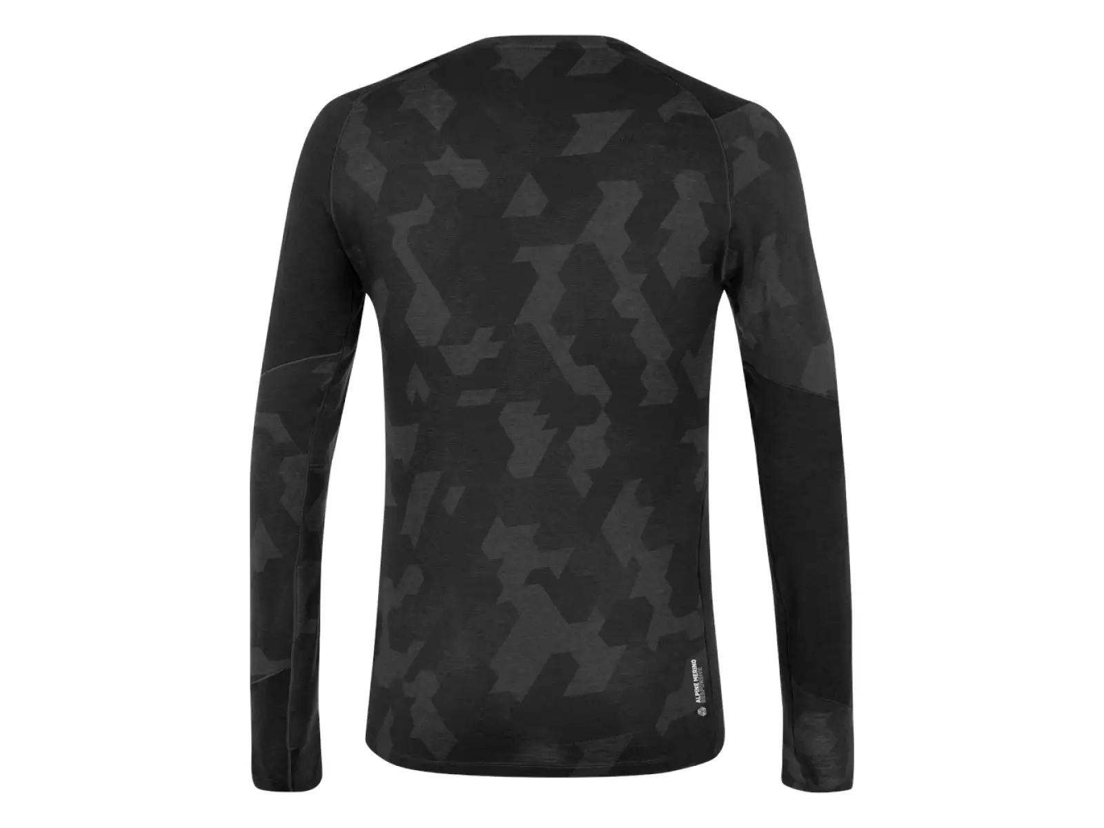 Salewa Cristallo men's long sleeve shirt black out
