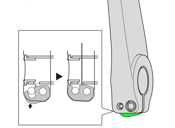 Shimano FC-M580 Left Crank Plate