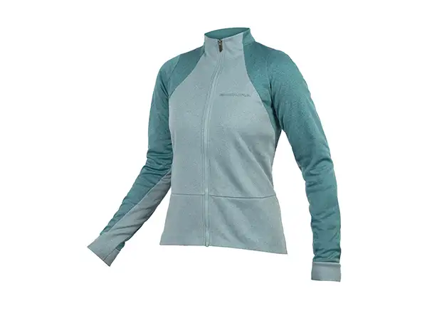 Endura GV500 women's long sleeve jersey Spruce Green
