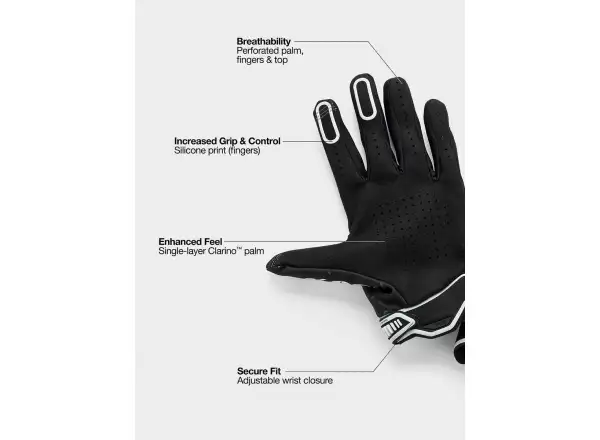 100% Ridefit men's gloves Black