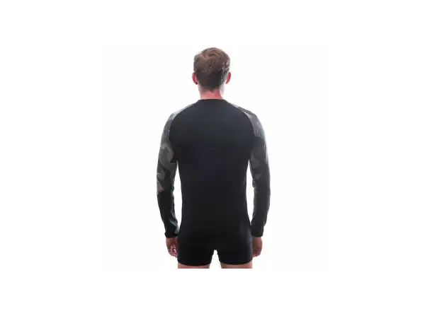 Sensor Merino Impress men's thermal underwear long sleeve black/Camo